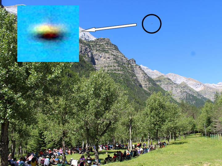 OVNI fotografiado en el Valle de Pineta - Monte Perdido - (Huesca - España) - 20 de junio de 2015