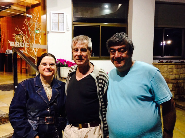 Diego Cintas y Rosa González junto a Luis José Grífol - Hotel Bruc - Montserrat (Barcelona - España) - 11 de mayo de 2015