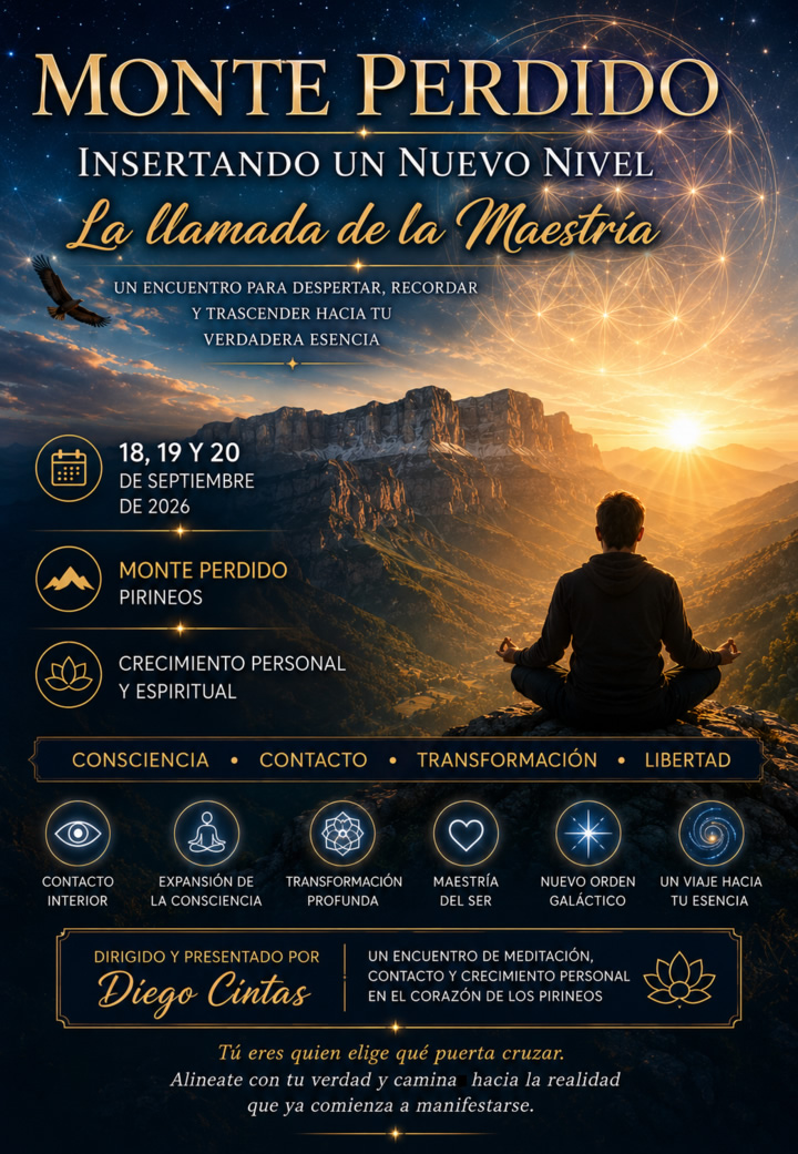 Monte Perdido - Insertando un nuevo nivel: La llamada de la Maestría - 18, 19 y 20 de septiembre de 2026 Monte Perdido - Insertando un nuevo nivel: La llamada de la Maestría - 18, 19 y 20 de septiembre de 2026